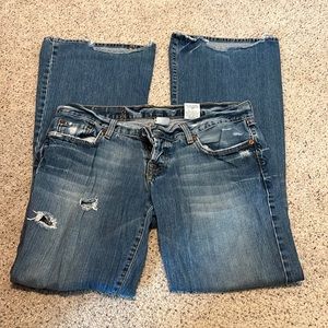 Vintage Lucky Jeans, boot cut, button front. Size 10.